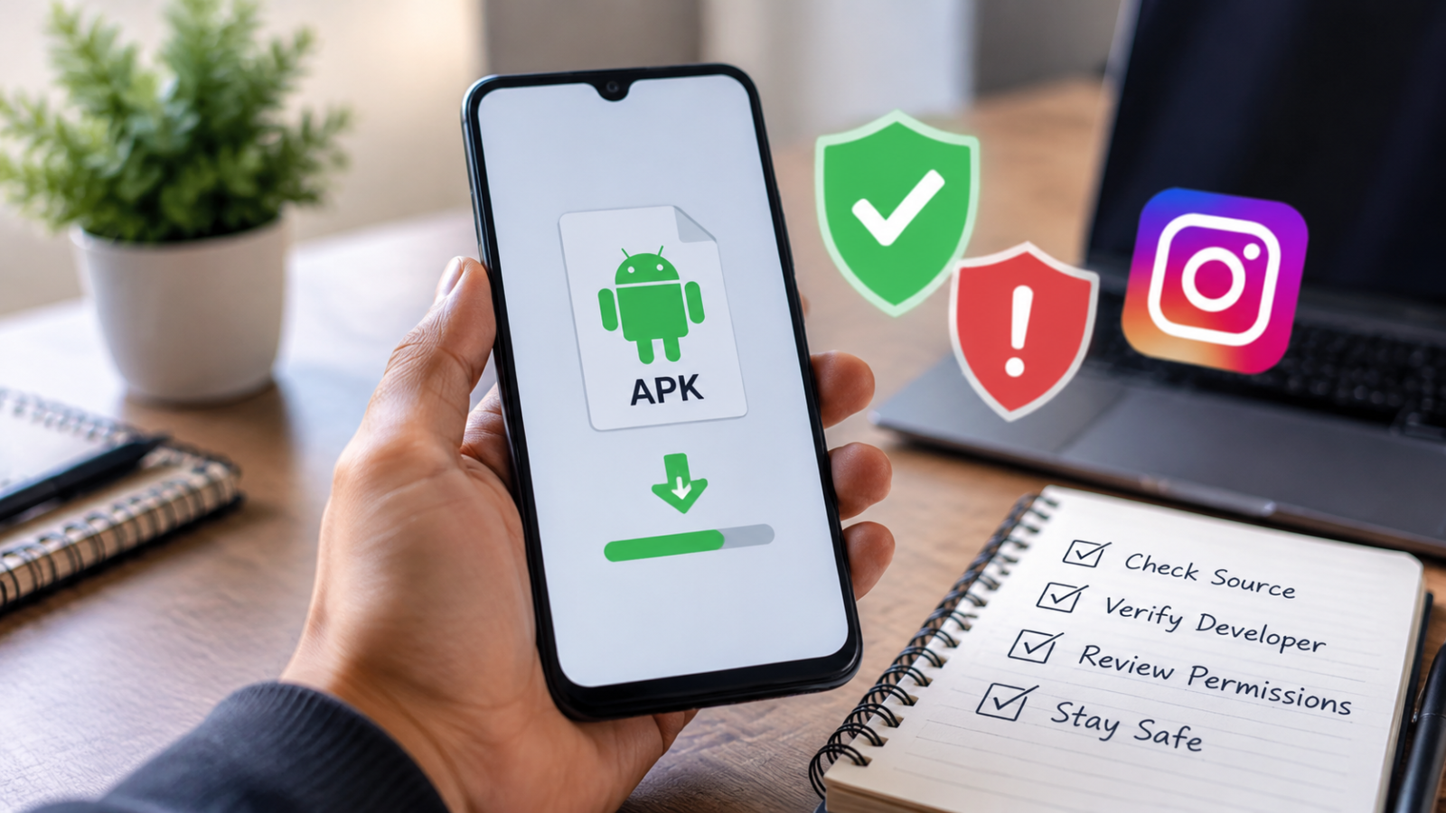 Factsreader Com APK safety check on Android with APK verification and security checklist.