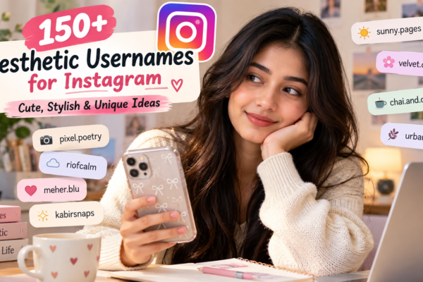 150+ Aesthetic Usernames for Instagram: Cute, Stylish & Unique Ideas