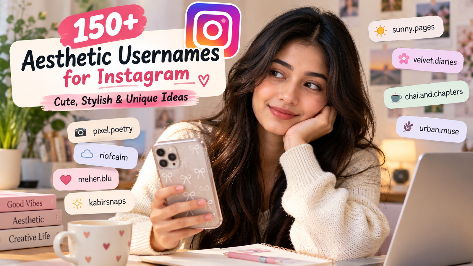 150+ Aesthetic Usernames for Instagram: Cute, Stylish & Unique Ideas